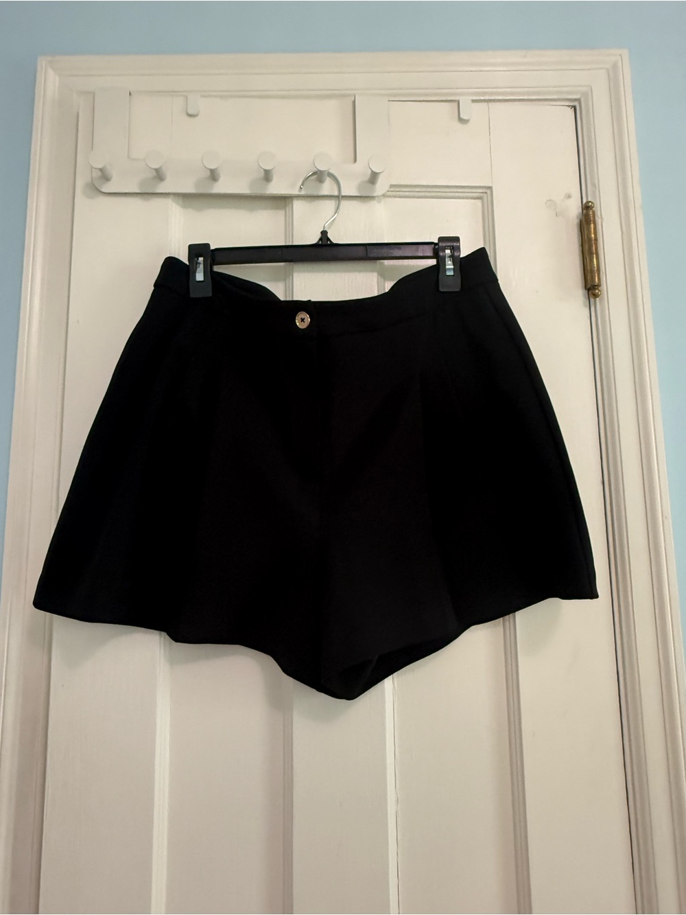 Michael Kors Black High-Waist Tailored Shorts
